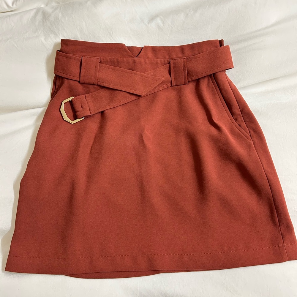 Express Burgundy Skirt
